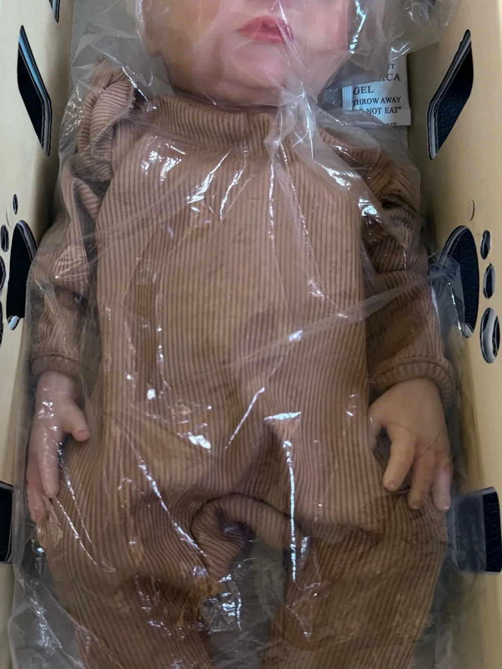 BABESIDE 16 Inch Silicone Baby Doll Weighted 4LB, Lifelike Newborn Dolls